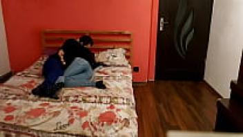 Late-night intercourse with a pretty, little brunette