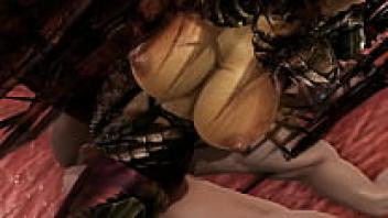 Kerrigan gets creampied in Starcraft: 3D porn