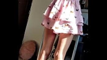My stepsister discovers she recorded it while looking beneath her dress and gives me her ass (FULL VIDEO).