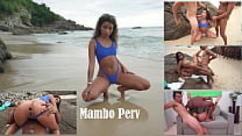 In front of onlookers (DP, anal, gapes, public sex, voyeur, ATM, Monster cock, BBC, beach), Melissa HOT double penetrated at the nude beach OB239