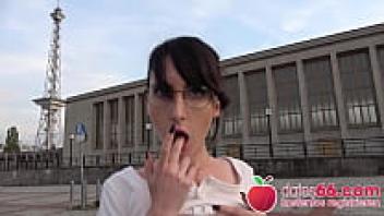 Babe Lou Nesbit ○ with Nerdy Glasses ○ Picked up & loveed in Public! ▶ Dates66.com (FULL SCENE)