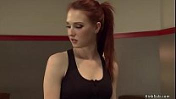 In the gym, Redhead is a machine.