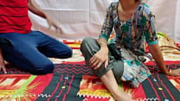 A teenage boy with Hindi audio and a full HD pornographic film adores Aunty.