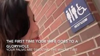 Gorgeous Wife Gloryhole Cuckold Training for Hotwives