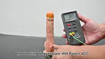 To check the quality from the Chinese factory, test the dildo using the heating and vibration features of the charging remote control.