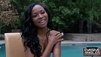 EVASIVE ANGLES Interview: Big Butt Black Girls on Bikes 2 Masturbate. The girls are invited back to his opulent house, where they rub their pussies by the pool and serve his dick.