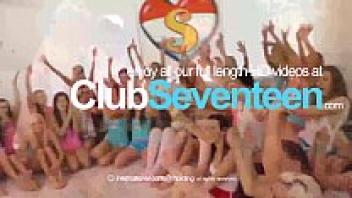 A teenage girl gets nailed outside