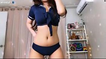 Sexy sailor dance performed by a Korean girl