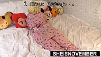 A POV Fellatio and Rough Doggystyle, Busty Blonde Black Stepsister Sheisnovember, resulted from the creeper brother getting horny while watching me undress, urinate, and take a shower. Ms. November's Cowgirl Loving After Upskirt with Stepsiblings