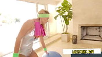 Working out at the gym with my stepmother