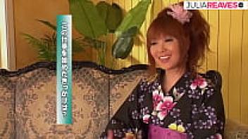 Uncensored JAV: Asian geisha has her tight, hairy pussy loved with a creampie ending