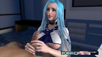 Hentai Sailor Handjob in 3D Porn Anime