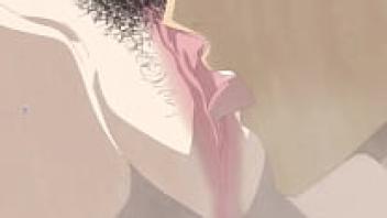 Loved hard in the women's bathroom (Hentai) and tight-haired and pussy-fingered