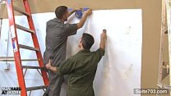 Gay employees with tattoos that are in love