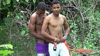 In the bushes, cock-hungry Latin twinks are blowing meat.