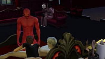 3D Hentai Uncensored: Orgy with the Devil