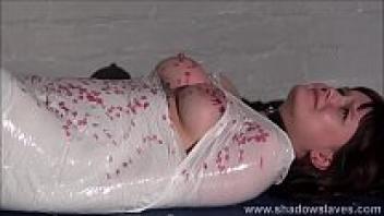 Bondage and candlewax punishment of helples by amateur slave Louise