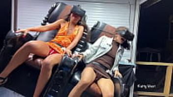 Upskirt Flashing in Public Virtual Reality with Katty West and Kate Rich.