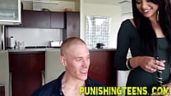 Before intense bdsm love, a teen is eaten out.