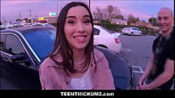 Hot Teen Thickum is Loved By Stranger While Her Best Friend Records